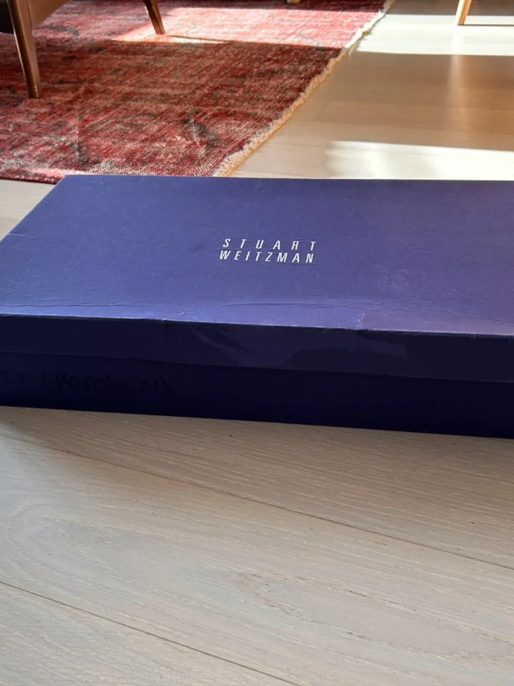 Stuart Weitzman Women's Over-The-Knee Suede Boot Black Size 6.5 with Box